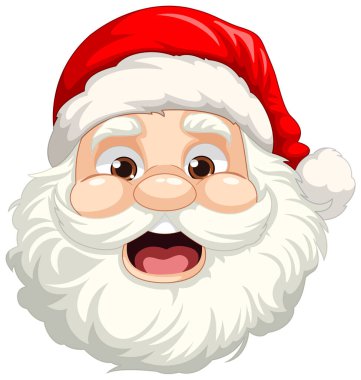 Noel Baba 'nın neşeli ve dostane bir tasviri.