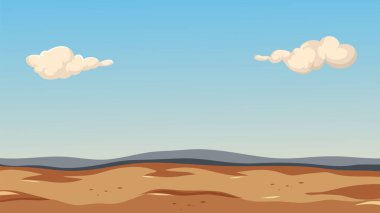 Açık mavi gökyüzünün karada çizilmiş bir vektör çizimi.