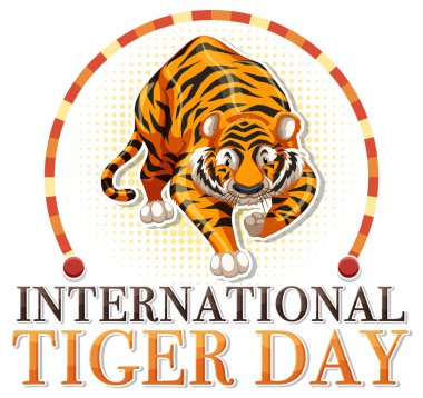 Küresel kaplan koruma onuruna canlı bir illüstrasyon.