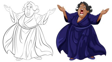 Tutkulu bir opera sanatçısının şarkı söylemesi..