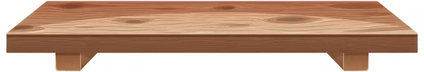 Grafika Wektorowa Prostego Drewnianego Stołu — Wektor stockowy