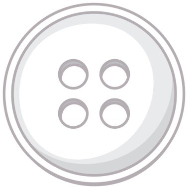 Bir giysi düğmesinin basit vektör grafiği