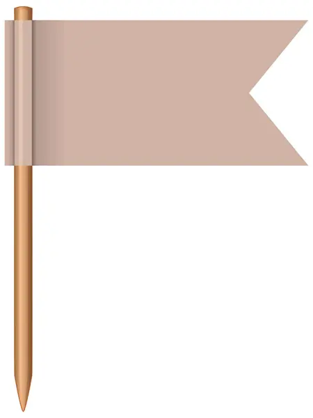 Illustrazione Vettoriale Banner Bandiera Vuota — Vettoriale Stock