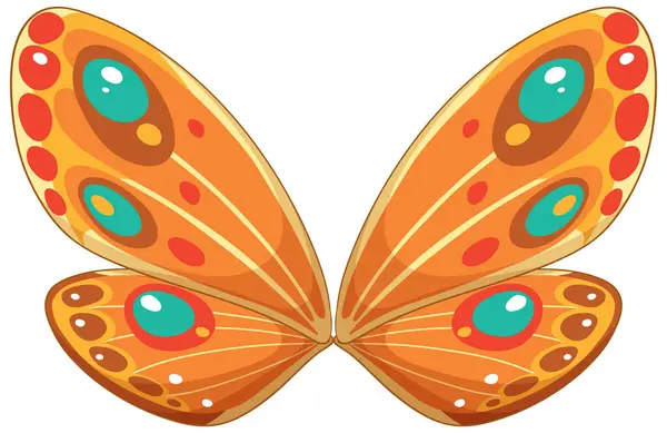 Vibrant Vector Illustration Butterfly Wings Gráficos De Vetores