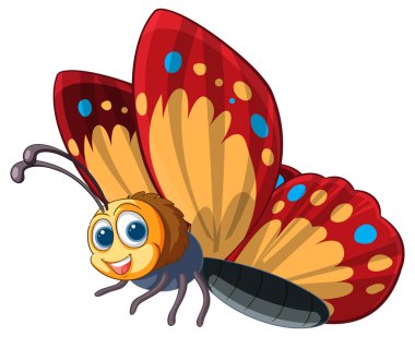 Neşeli, güler yüzlü, arkadaş canlısı bir kelebek.