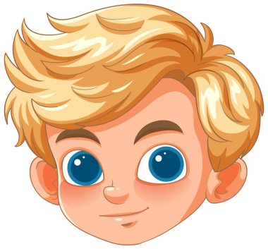 Mutlu bir gencin vektör çizimi