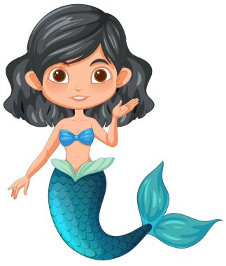 Dost canlısı bir denizkızının temsili.