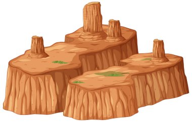 Çöl birikimleri ve platolar.