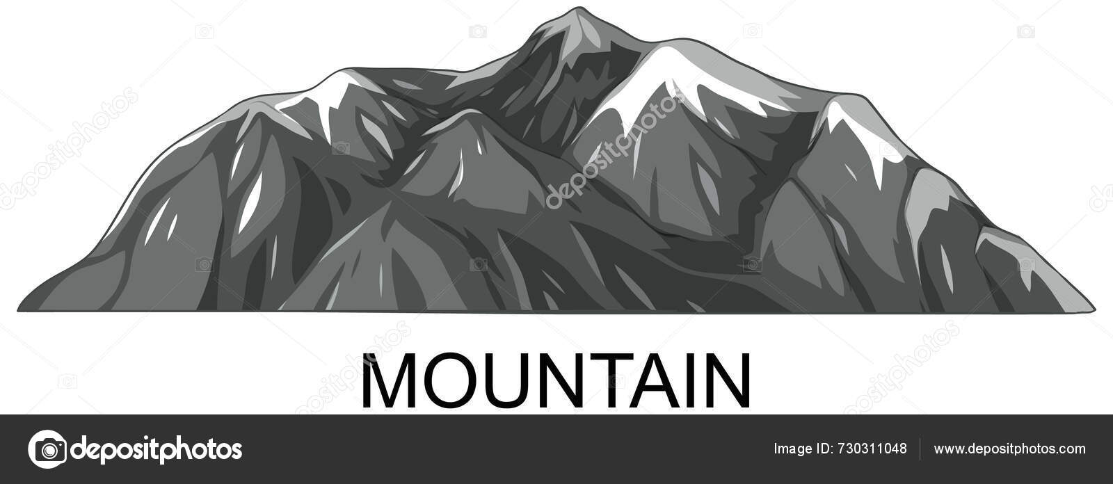 Vector Illustration Mountain Range Stock Vector by ©blueringmedia 730311048