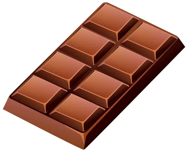 stock vector Vector image of a chocolate bar