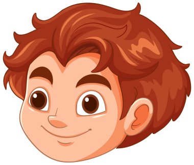 Mutlu bir çocuğun yüz ifadesi.