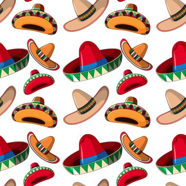 Parlak şapkaların kusursuz desenleri.