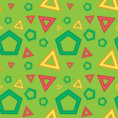 Üçgenler ve beşgenlerle kusursuz desen