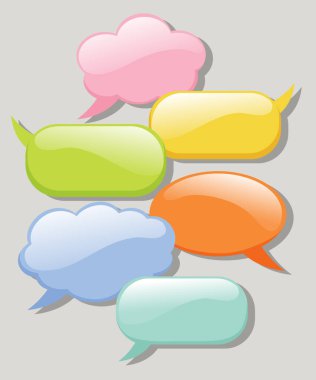 Diyalog ve etkileşimi temsil eden canlı konuşma baloncukları