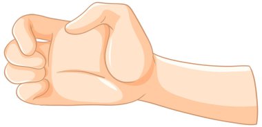 El ele tutuşmanın vektör çizimi