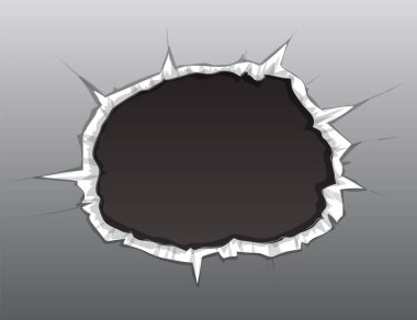 Duvarda bir delik tasviri