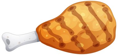 Izgara tavuk budu vektör sanatı