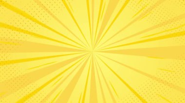 Dinamik hareketlerle titreşen soyut sarı ışınlar