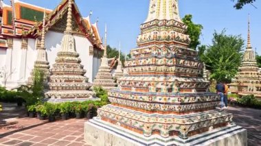 Bangkok, Wat Pho Tapınağı 'nda Pagoda manzarası