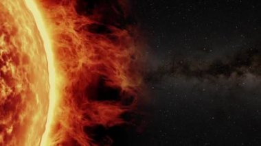 Gezegenleri ve güneşi aşan animasyon yolculuğu