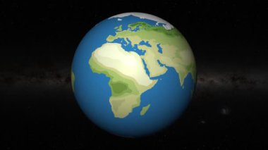 Berlin 'e yakınlaşan bir dünyanın animasyonu