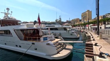 Monte Carlo limanına lüks yatlar yanaştı.