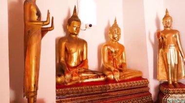 Buda heykelleri ne pho, bangkok, thailand