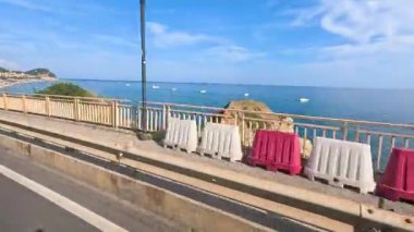 Varigotti, Savona, İtalya boyunca güzel sahil yolculuğu