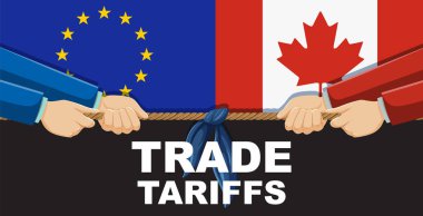 AB ve Kanada 'nın ticari gerginliklerin resmedilmesi