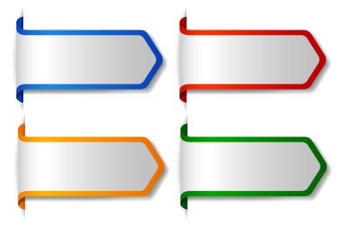 Etiketleme ve kategorize etmek için dört canlı ok