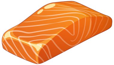 Canlı somon filetosunun vektör sanatı