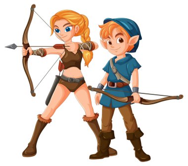 İki okçu destansı bir maceraya hazır.