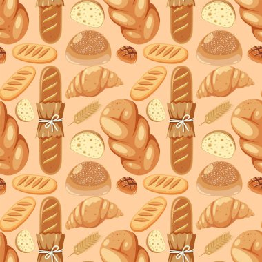 Ekmekler pürüzsüz bir şekilde sıralanmış.