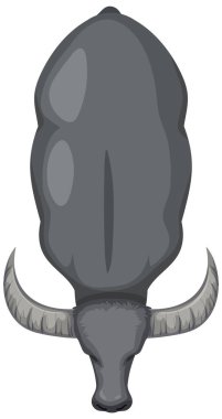 Yukarıdan bir bufalo tasviri