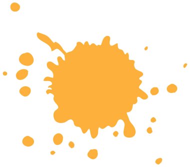 Turuncu boya sıçramasının dinamik vektör çizimi, koyu renk ve sıvı bileşimi sergileniyor, yaratıcı projeler için ideal.