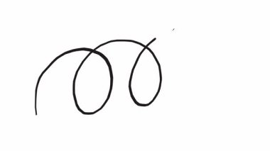 El çizimi bir ok dinamik bir şekilde döner, 12 saniyeden fazla oynak ve yarım yamalak bir şekilde dönüşür.