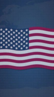 ABD bayrağının dinamik şamdan tablosuyla canlandırılması, ekonomik eğilimleri ve pazar dalgalanmalarını sembolize ediyor