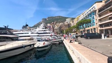 Monte Carlo rıhtımında yatlar hizalandı.