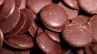 Çikolata parçalarının yakın plan görüntüsü