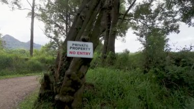 Özel araziye giriş uyarısı