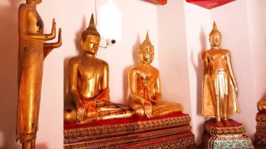 Buda heykelleri ne pho, bangkok, thailand