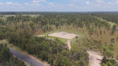 Gaz madenciliğinin havadan dönüş görüntüsü