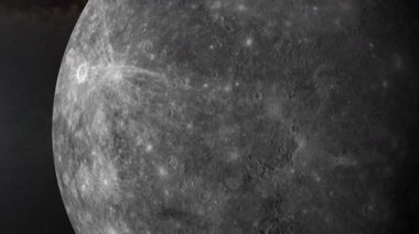 Merkür 'ün dönüşünü gösteren sıralı çerçeveler