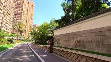 Fransa, Monte Carlo 'da huzurlu bir yürüyüş.