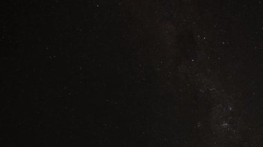 Yıldızlar ve Samanyolu gece gökyüzünde