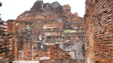 Ayutthaya, Tayland 'daki tarihi tapınak kalıntıları