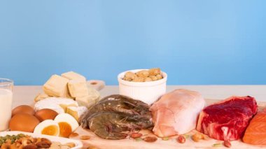 Masada gösterilen protein zengini gıdaların çeşitliliği