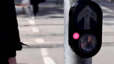 Melbourne 'da yaya geçidinde düğmeye basan kişi