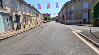 Bordeaux, Fransa 'da bayraklı boş yollar