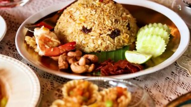 Delicious Thai dishes beautifully arranged on a table